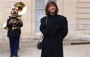 Actress Sophie Marceau at the gala dinner for Xi Jinping, at the Elysée Palace.